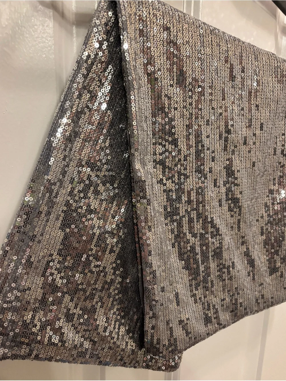 Remington Silver Sequin Evening Scarf Shawl Formal Party Wrap Glam One Size